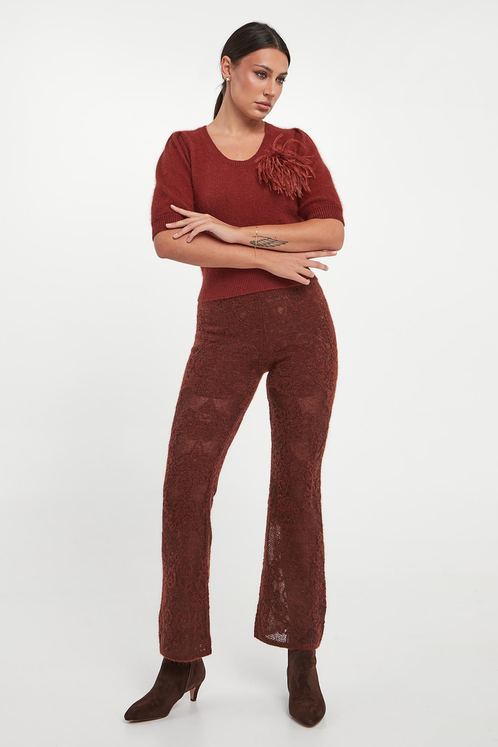 Sweter damski z przypinką TWINSET