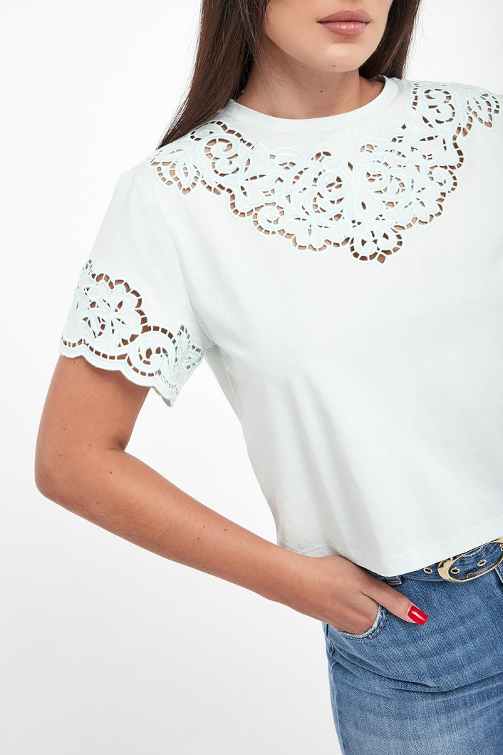 T-shirt damski ażurowy TWINSET