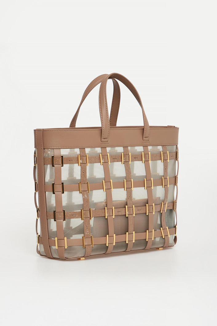 Torebka typu tote półtransparentna ELISABETTA FRANCHI