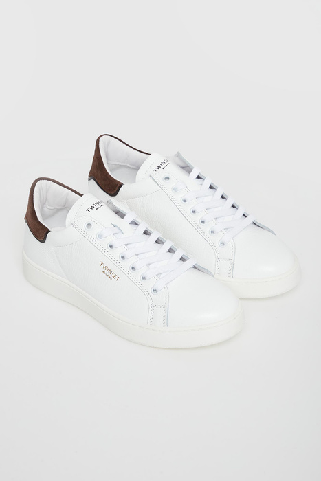 Sneakersy damskie skórzane TWINSET