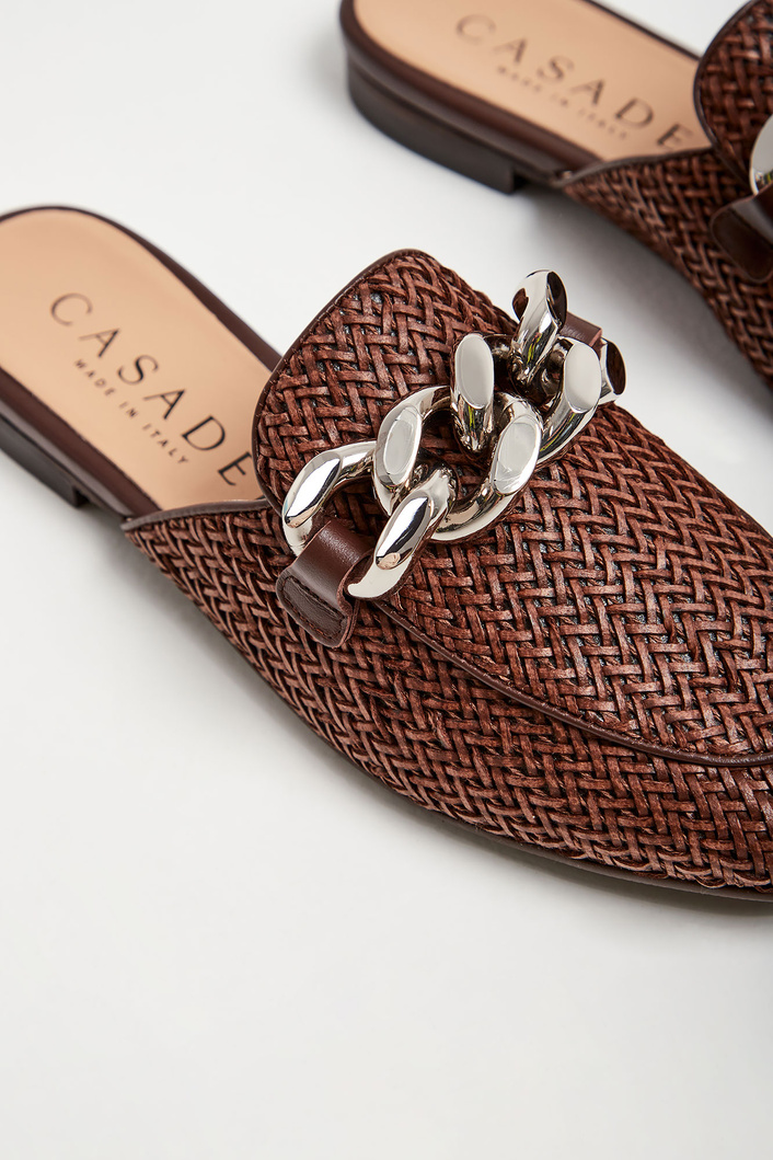 Klapki skórzane CASADEI
