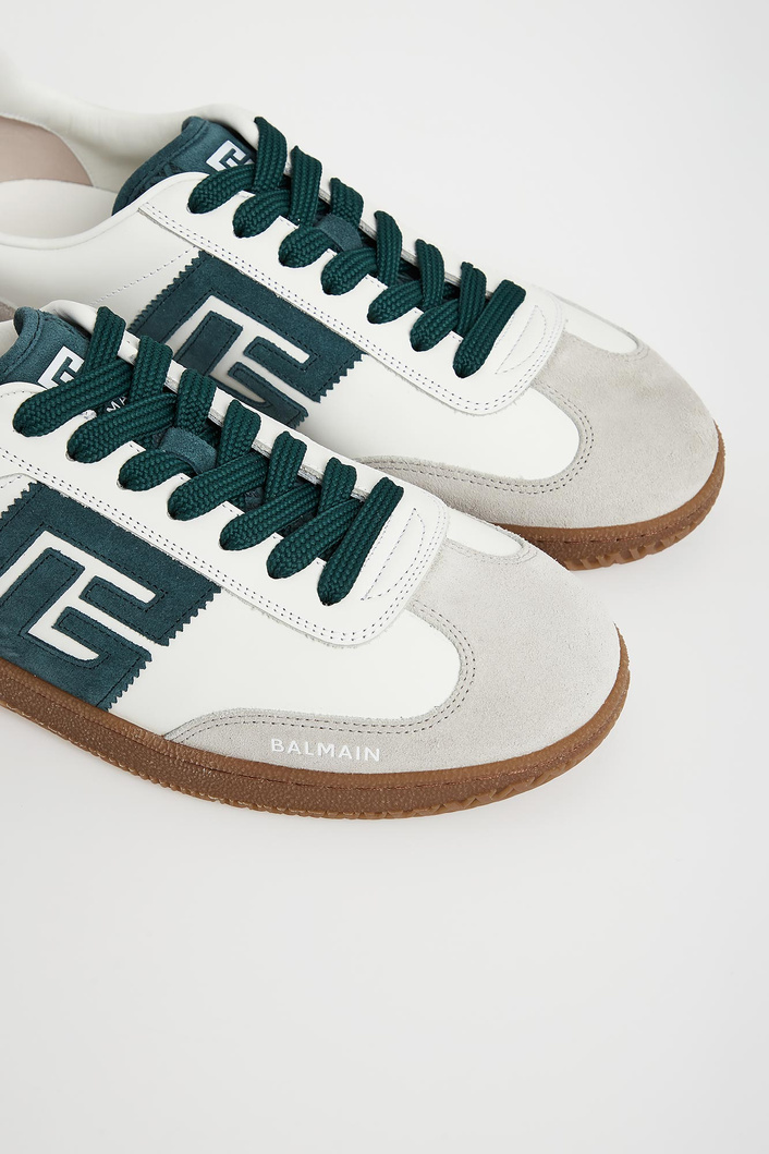 Sneakersy męskie skórzane Swan BALMAIN