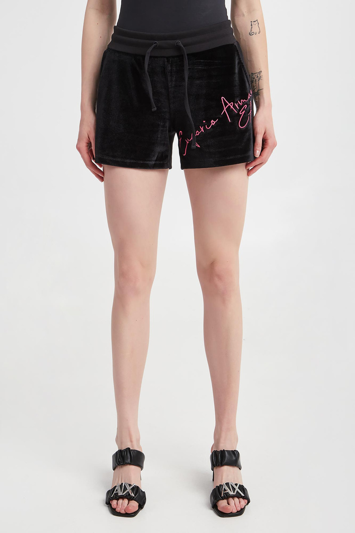 Spodenki damskie welurowe EA7 EMPORIO ARMANI