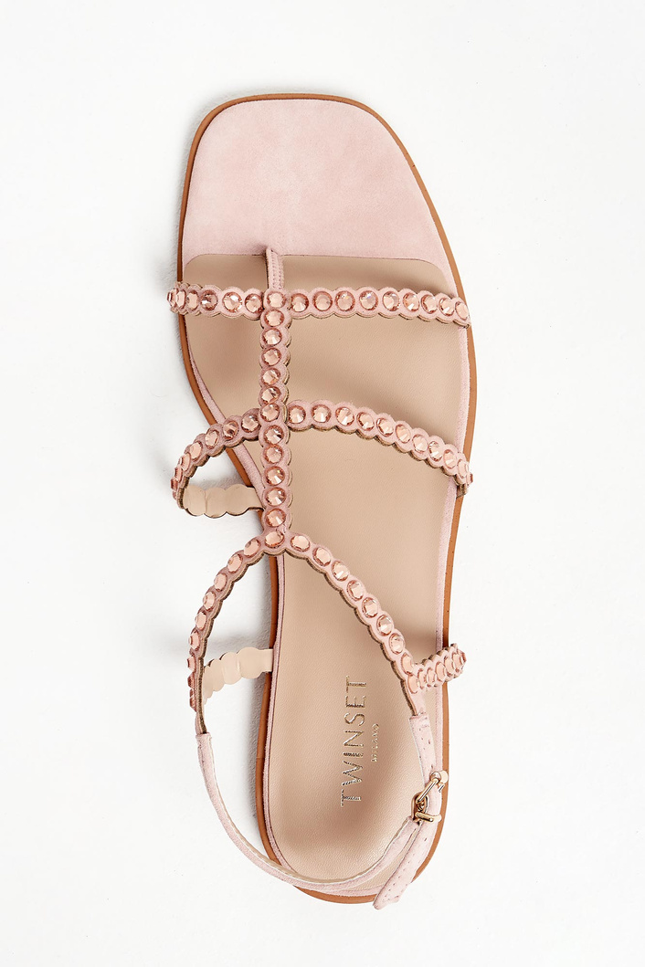 Sandały damskie skórzane TWINSET