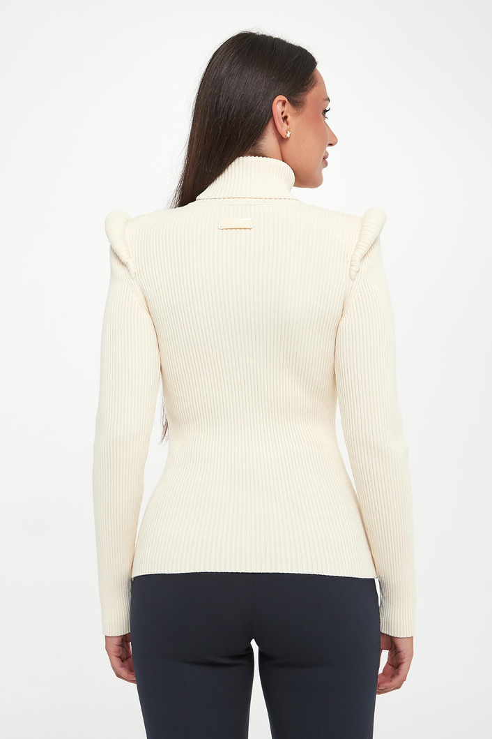 Golf damski z poduszkami w ramionach ELISABETTA FRANCHI