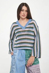 Sweter damski ażurowy lniany Epica WEEKEND MAX MARA