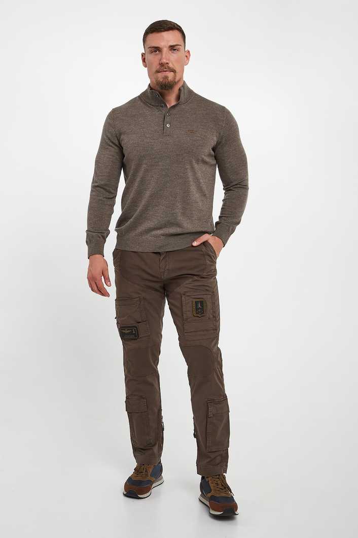 Sweter męski wełniany AERONAUTICA MILITARE