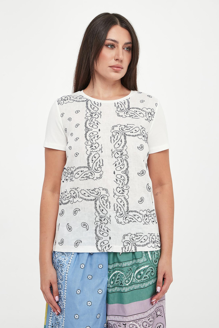 T-shirt damski lniany Genio WEEKEND MAX MARA