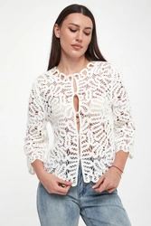 Żakiet damski szydełkowy JOSEPH RIBKOFF