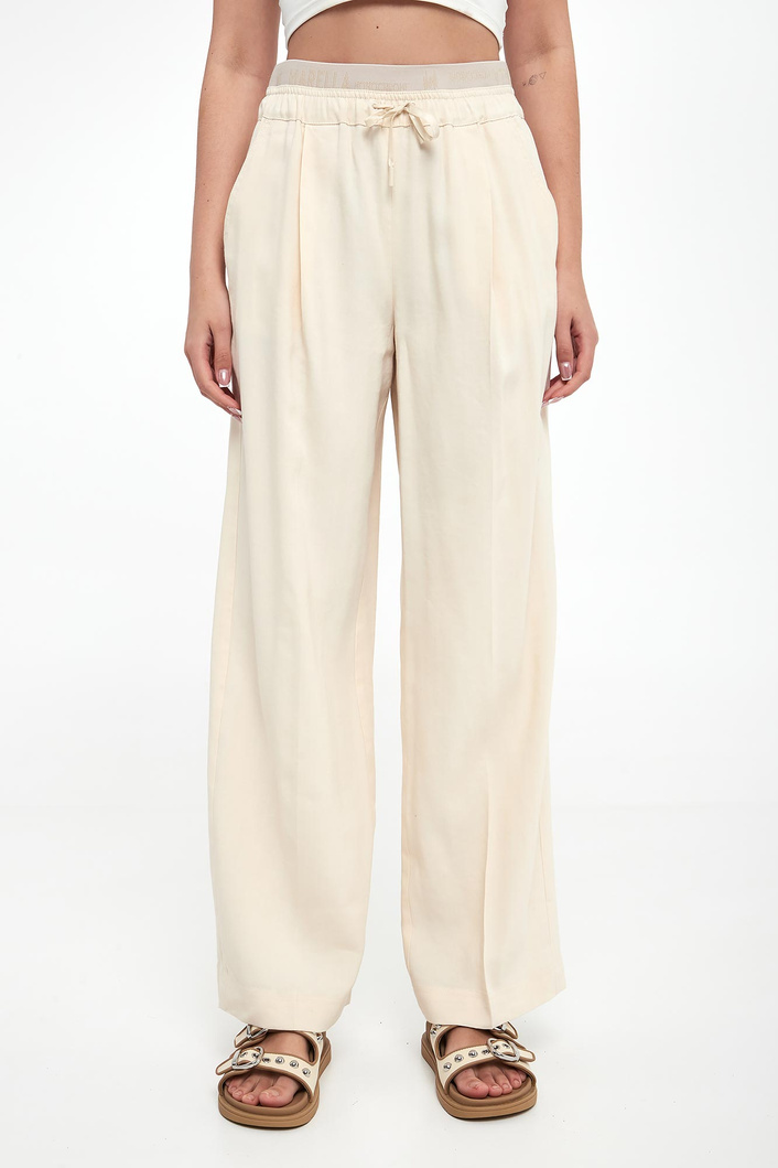 Spodnie damskie lniane Fred MARELLA MONOCHROME