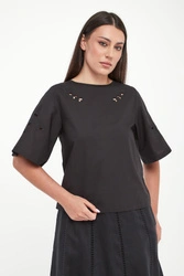 T-shirt damski ażurowy Targa WEEKEND MAX MARA