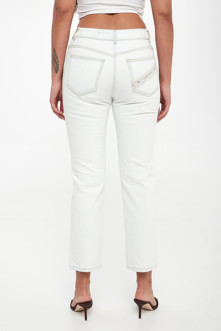 Jeansy damskie strzępione ELISABETTA FRANCHI