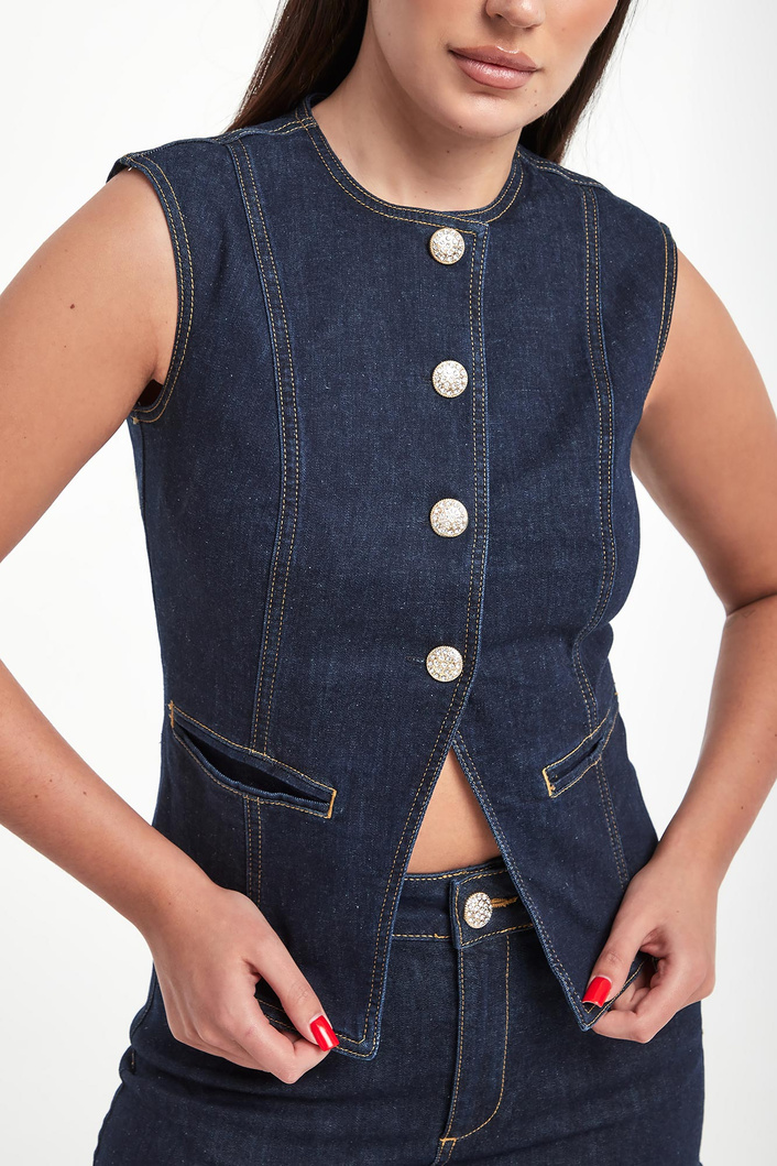 Kamizelka damska jeansowa LIU JO