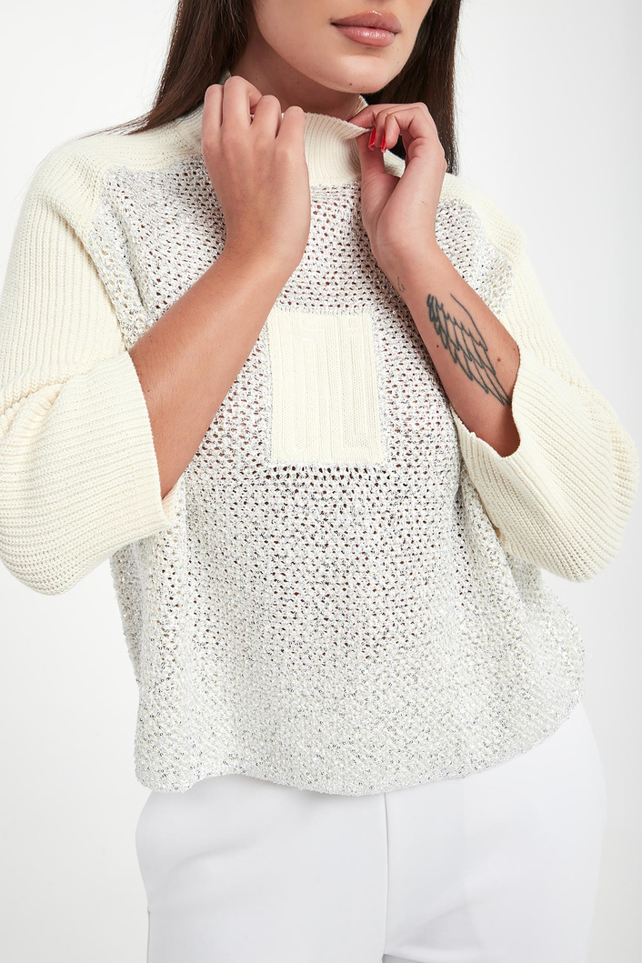 Sweter damski z cekinami SPORTALM