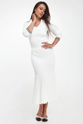 Spódnica prążkowana midi Las Palmas PINKO