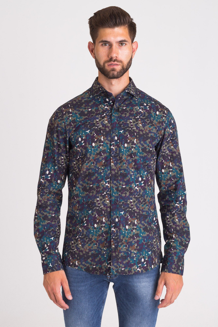 WIELOKOLOROWA KOSZULA JOOP! JEANS WE WZÓR MORO