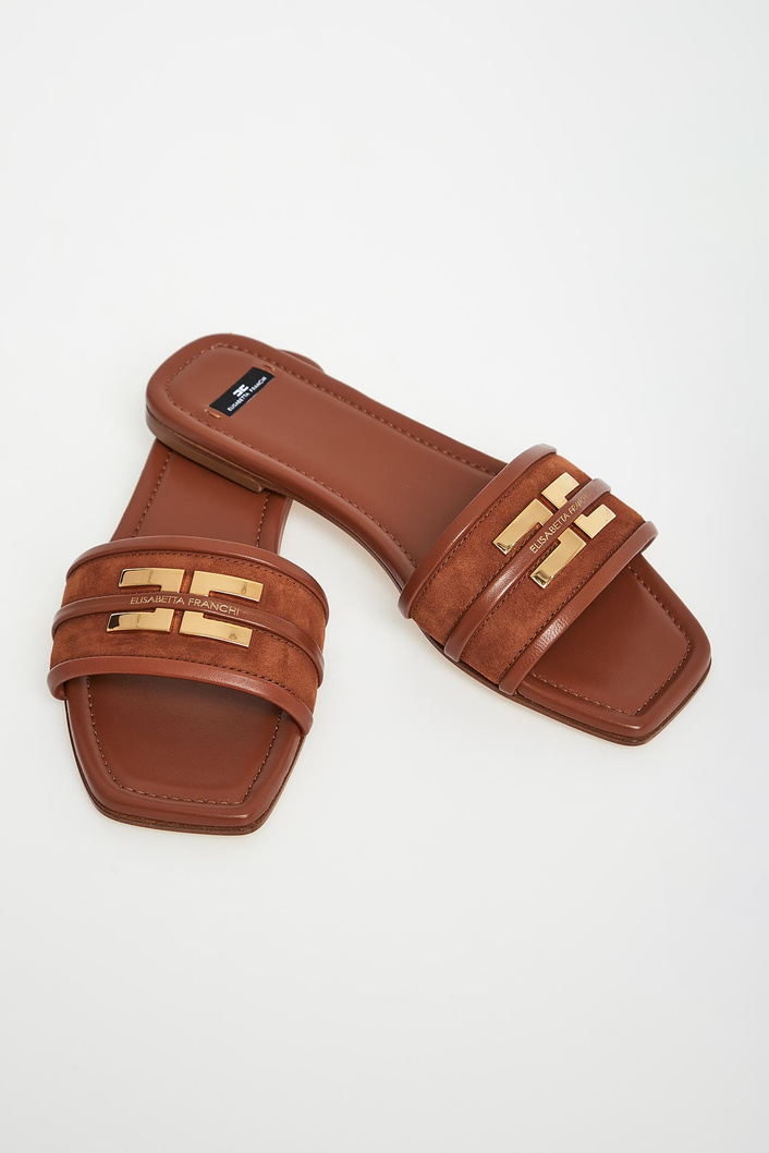 Klapki damskie skórzane ELISABETTA FRANCHI