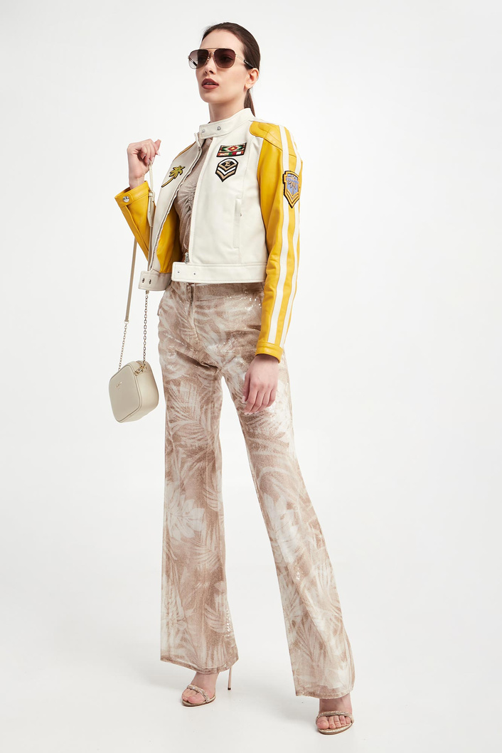 Kurtka damska skórzana w stylu vintage ERMANNO FIRENZE