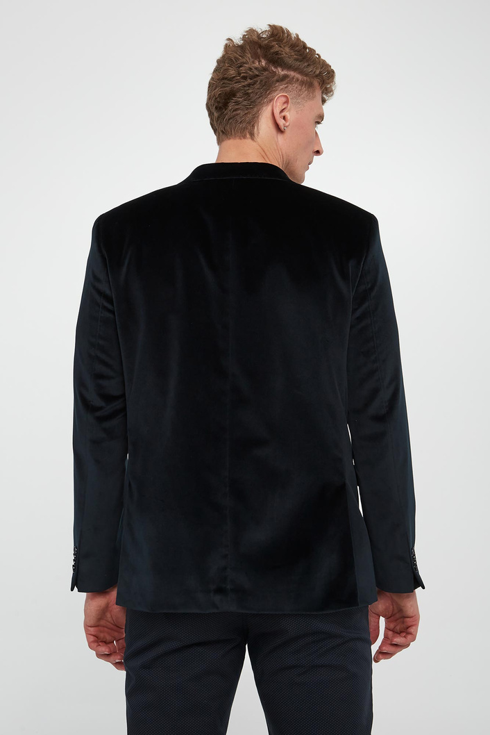  Marynarka męska welurowa KARL LAGERFELD