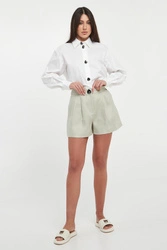 Szorty damskie lniane ARMANI EXCHANGE