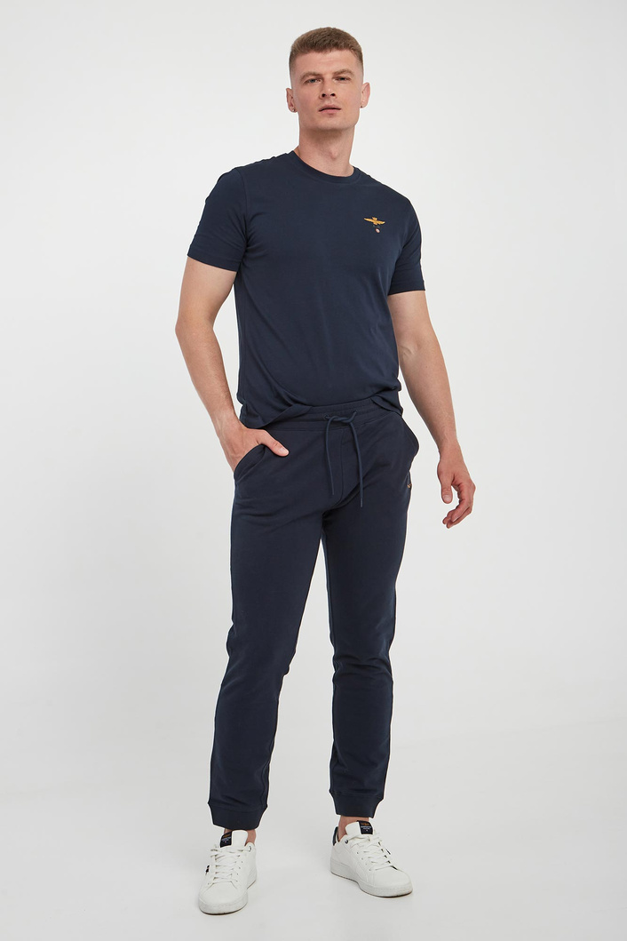 T-shirt męski z logo AERONAUTICA MILITARE