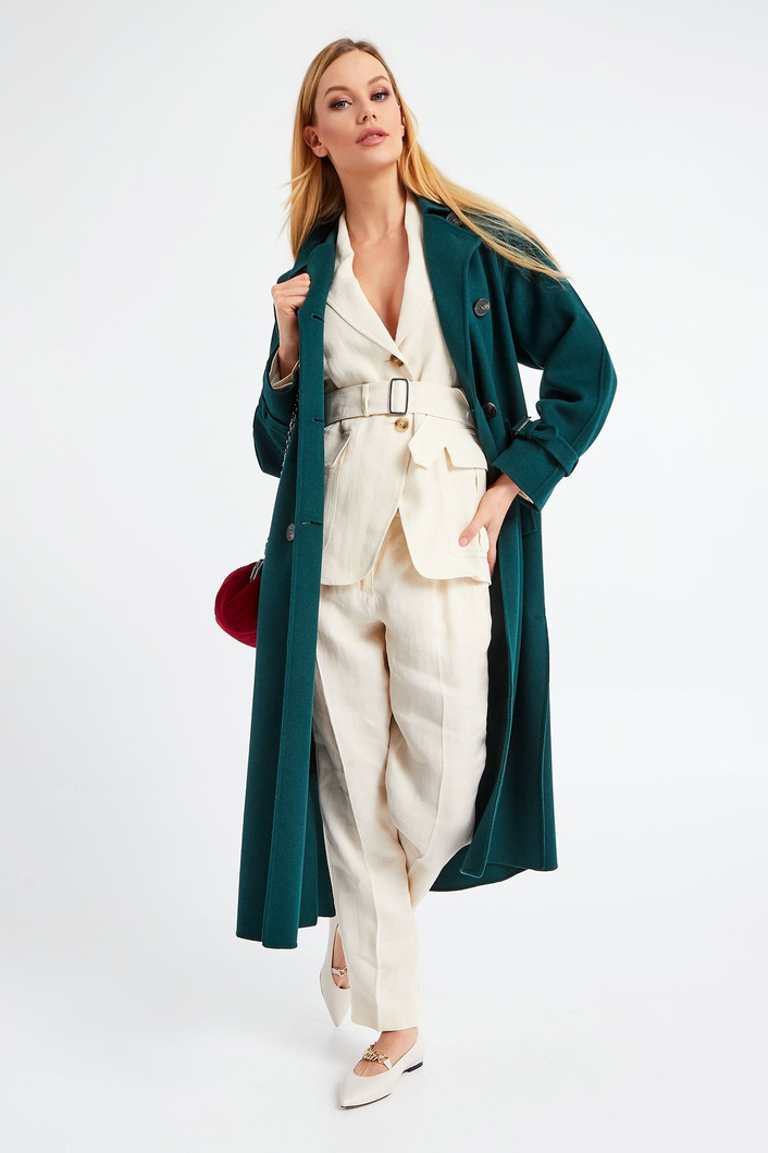 Spodnie lniane Manna WEEKEND MAX MARA