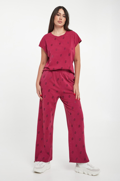 Spodnie damskie dresowe z cyrkoniami LIU JO