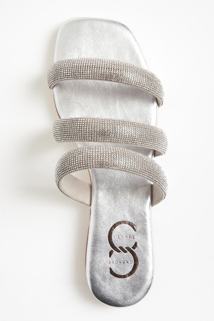 Klapki damskie skórzane CESARE CASADEI