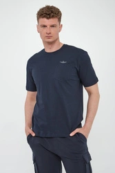 T-shirt męski z logo AERONAUTICA MILITARE