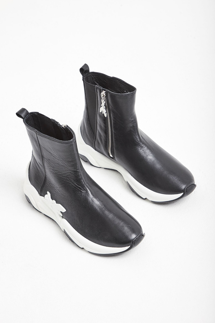 Sneakersy skórzane PATRIZIA PEPE