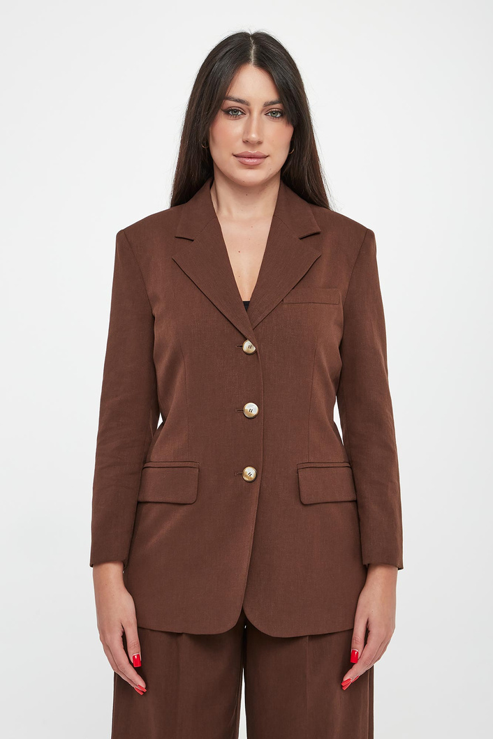 Marynarka damska z lnem MLSCACHI MARELLA SPORT