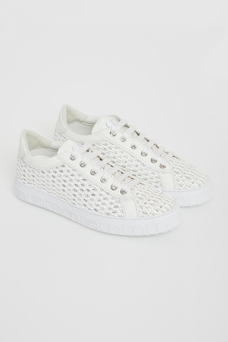 Sneakersy damskie skórzane CESARE CASADEI