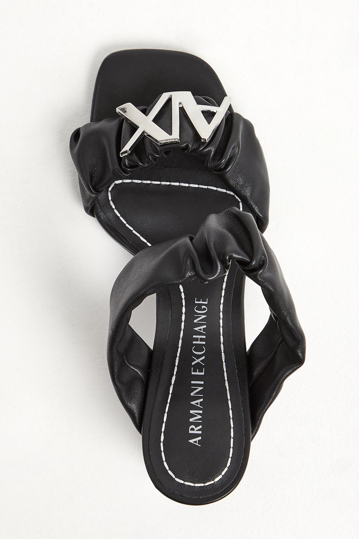Klapki na obcasie ARMANI EXCHANGE