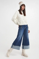 Sweter damski z golfem TWINSET