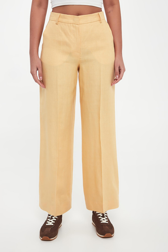 Spodnie damskie lniane Malizia WEEKEND MAX MARA