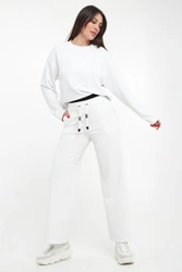 Spodnie damskie z kontrastowym ściągaczem SPORTALM