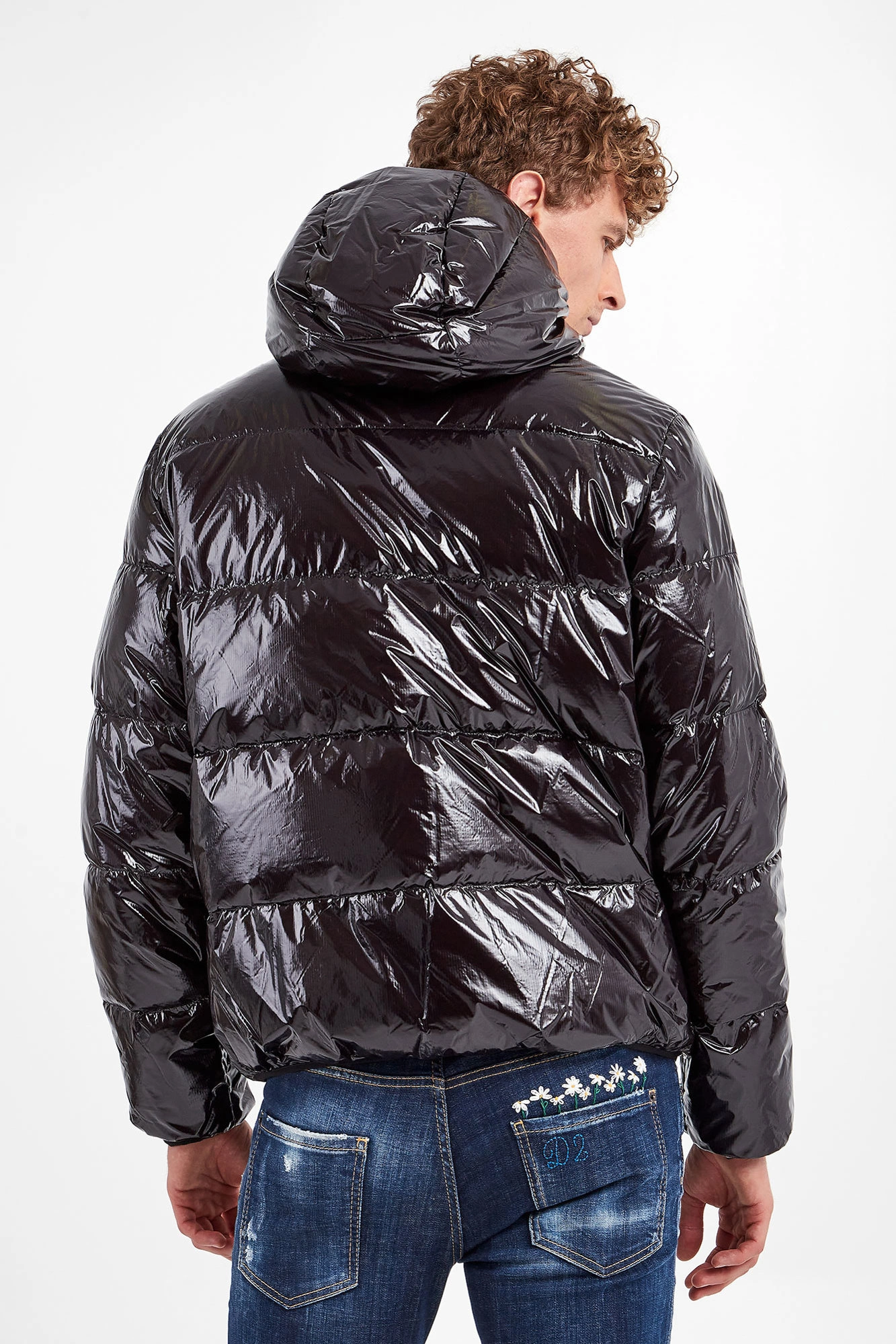 d11k19m21 Kurtka puchowa DSQUARED2 Czarny Relaxed S74AM1322/S54056/900