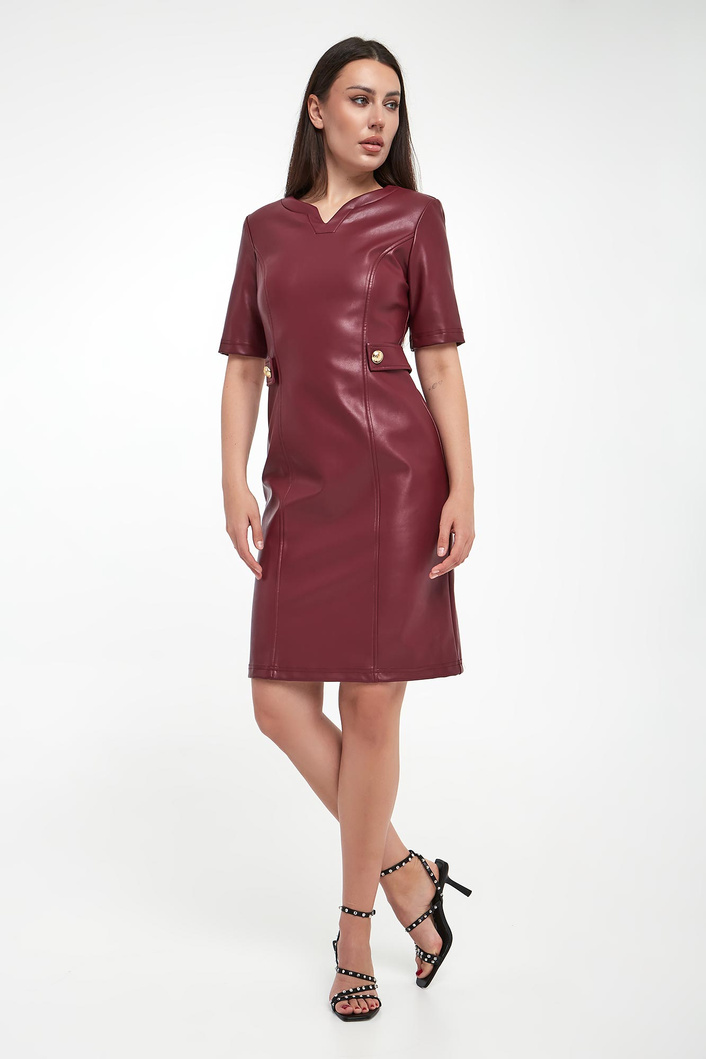 Sukienka z ekoskóry JOSEPH RIBKOFF