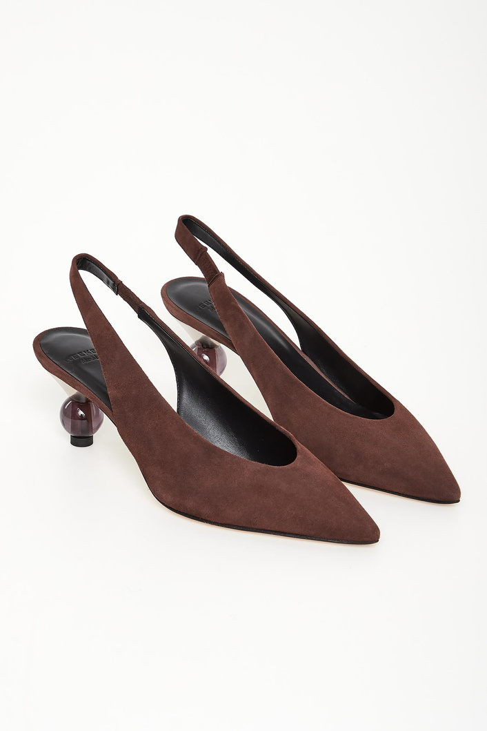 Czółenka zamszowe Pasticcino Orma WEEKEND MAX MARA