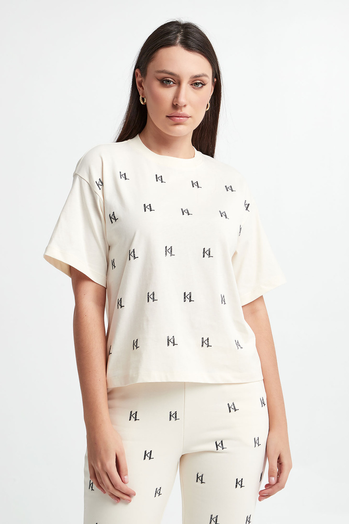 T-shirt damski KARL LAGERFELD