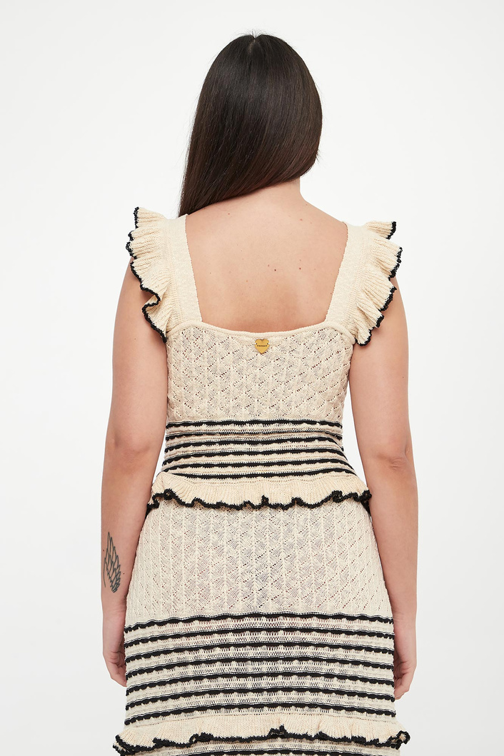 Top damski ażurowy TWINSET U&B