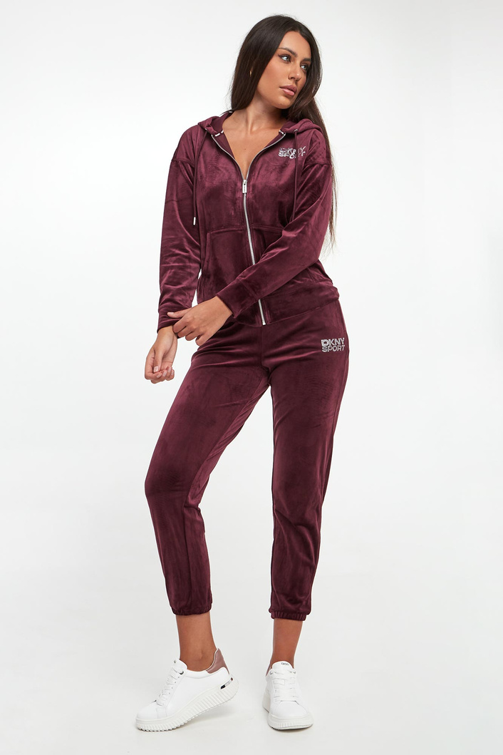 Spodnie damskie welurowe DKNY