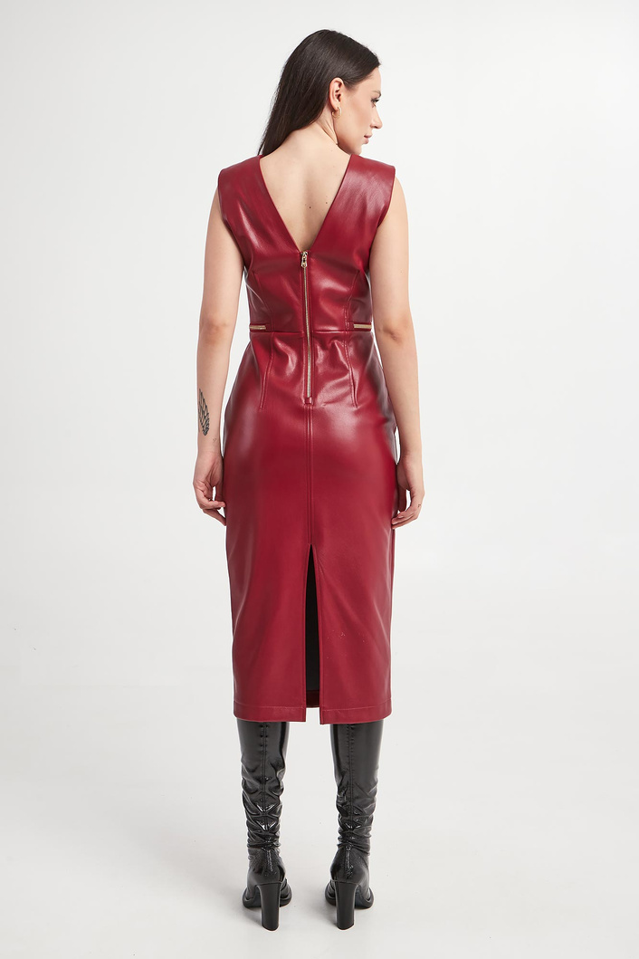 Sukienka z ekoskóry PATRIZIA PEPE