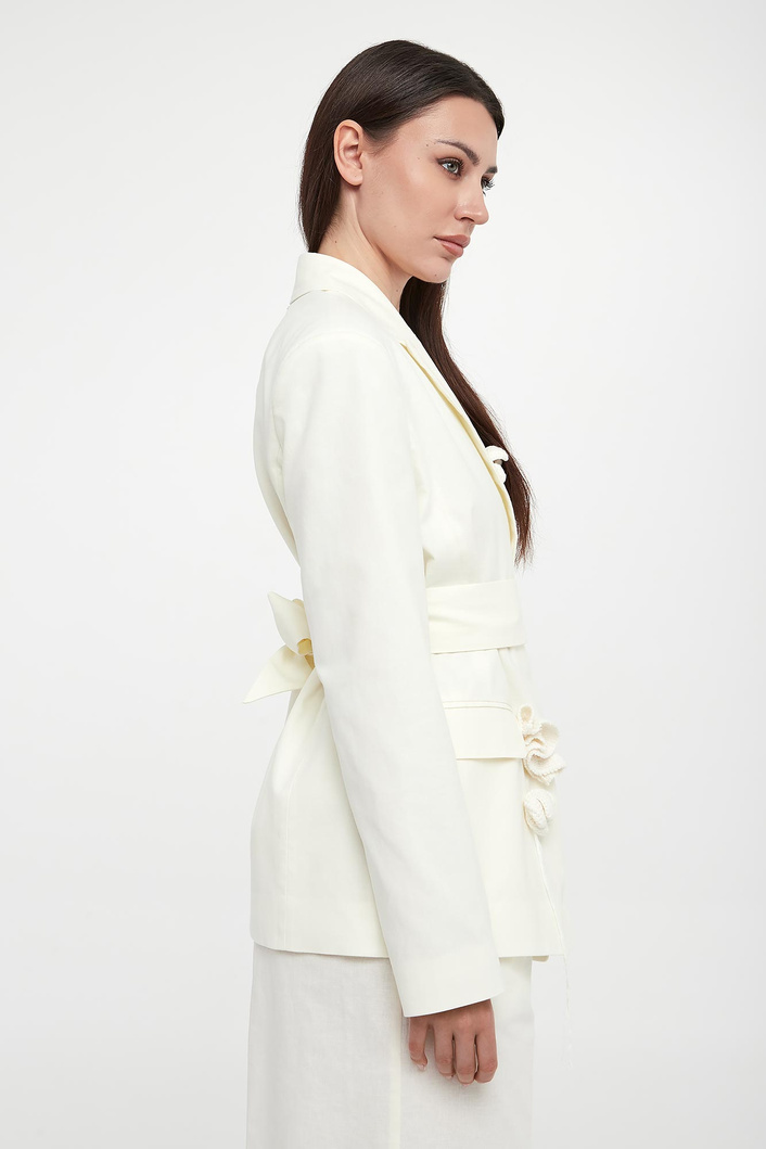 Marynarka damska z lnem TWINSET ACTITUDE