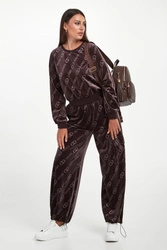 Spodnie damskie welurowe LIU JO