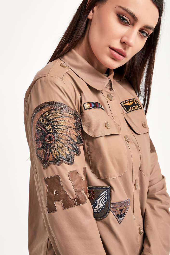 Kurtka skórzana AERONAUTICA MILITARE