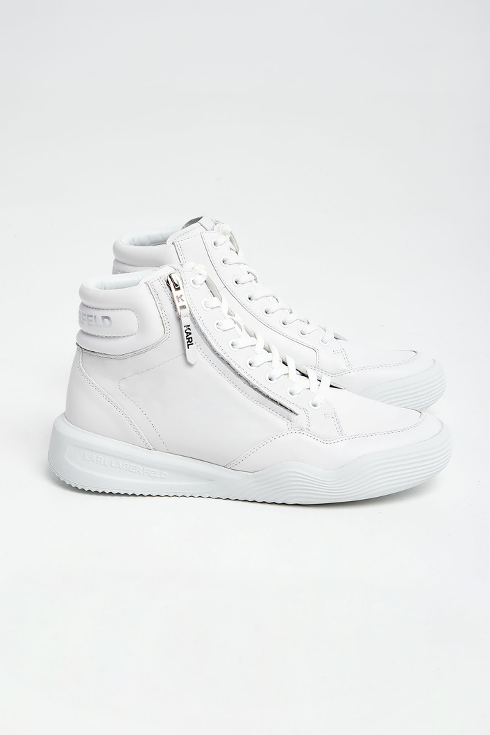 Sneakersy skórzane KARL LAGERFELD