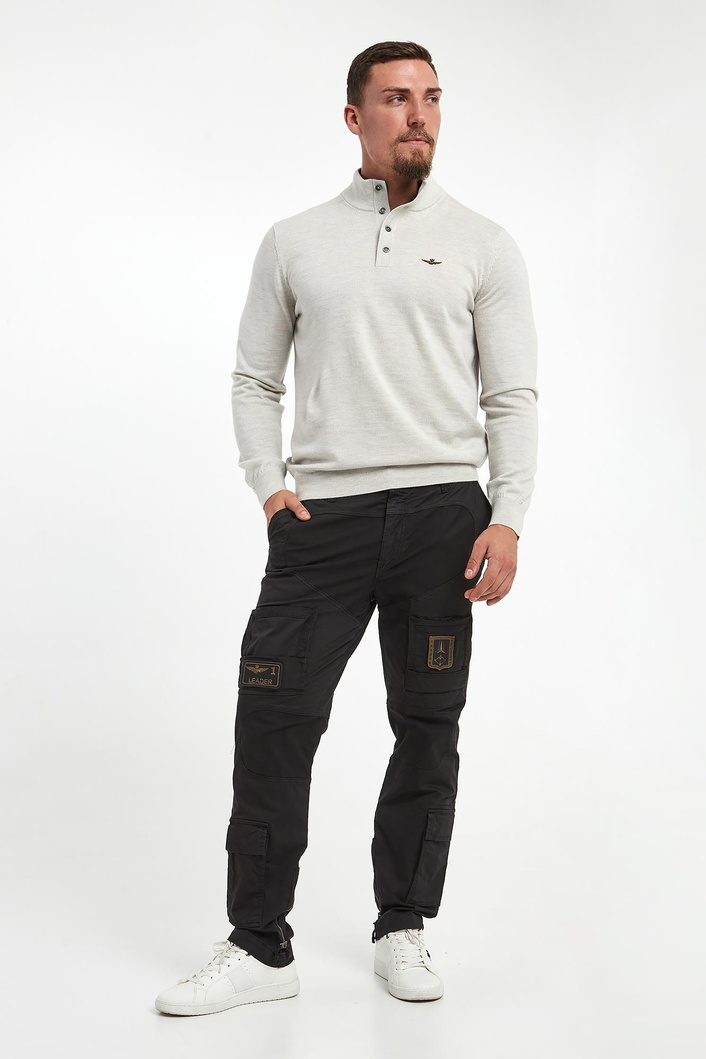Sweter męski wełniany AERONAUTICA MILITARE