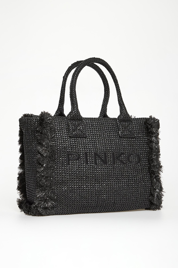 Torebka plażowy shopper z rafii PINKO