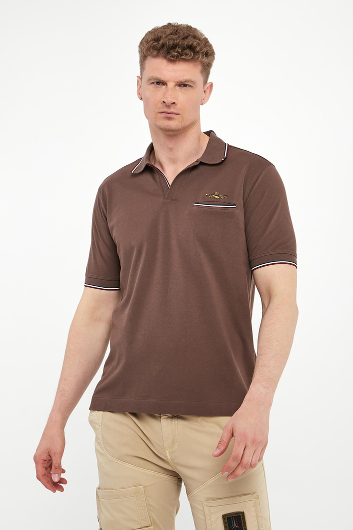  Polo męskie z haftem AERONAUTICA MILITARE